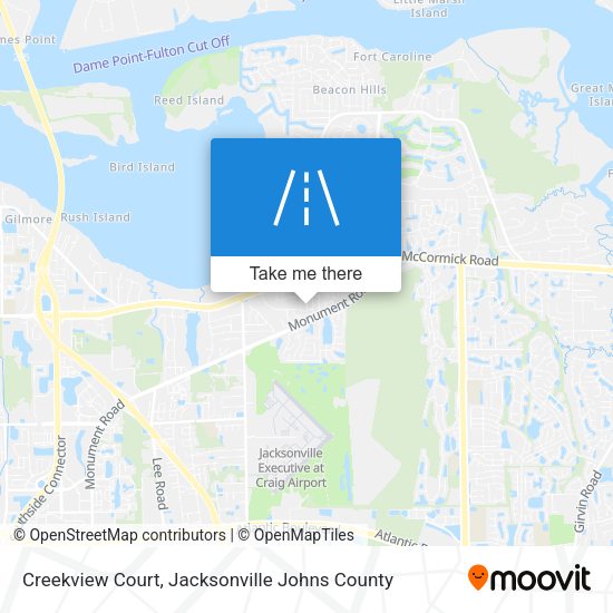 Mapa de Creekview Court