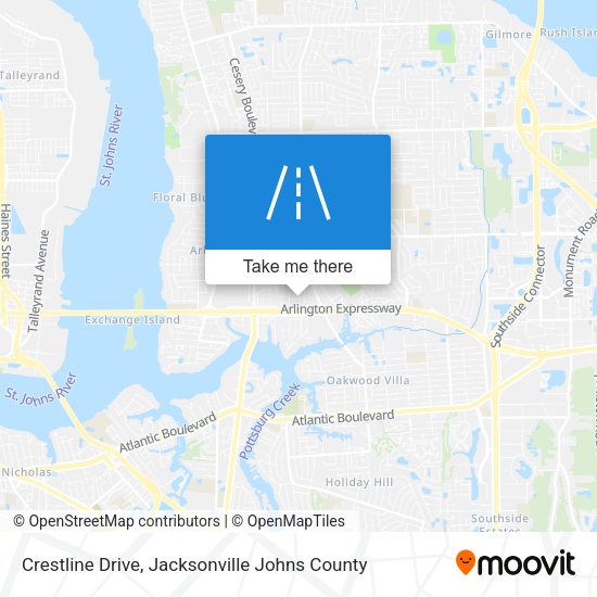 Mapa de Crestline Drive