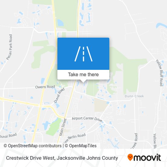 Crestwick Drive West map