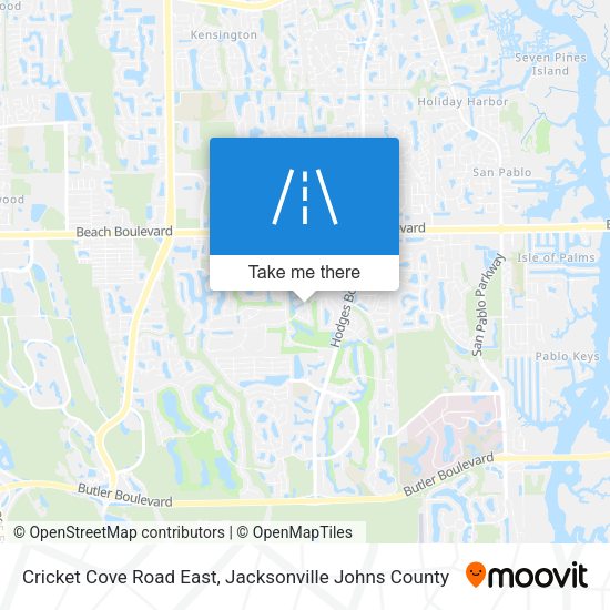 Mapa de Cricket Cove Road East