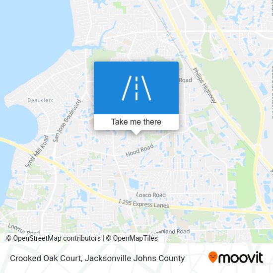 Crooked Oak Court map