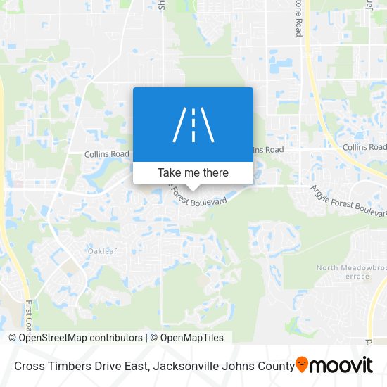 Cross Timbers Drive East map