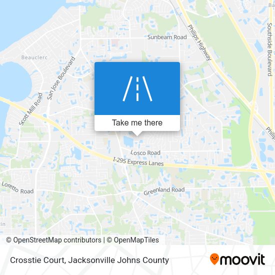 Crosstie Court map