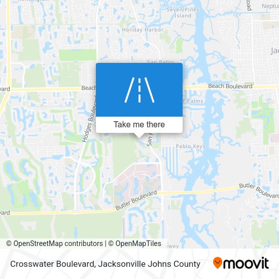 Crosswater Boulevard map