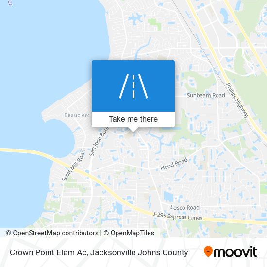 Crown Point Elem Ac map
