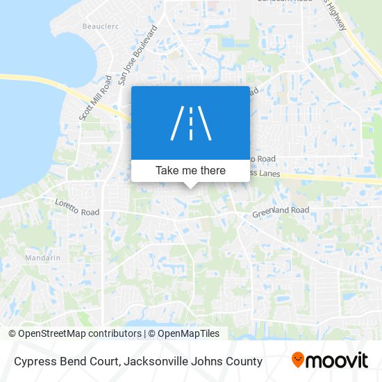 Cypress Bend Court map