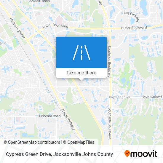 Cypress Green Drive map