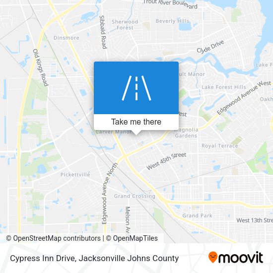 Cypress Inn Drive map