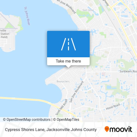 Mapa de Cypress Shores Lane
