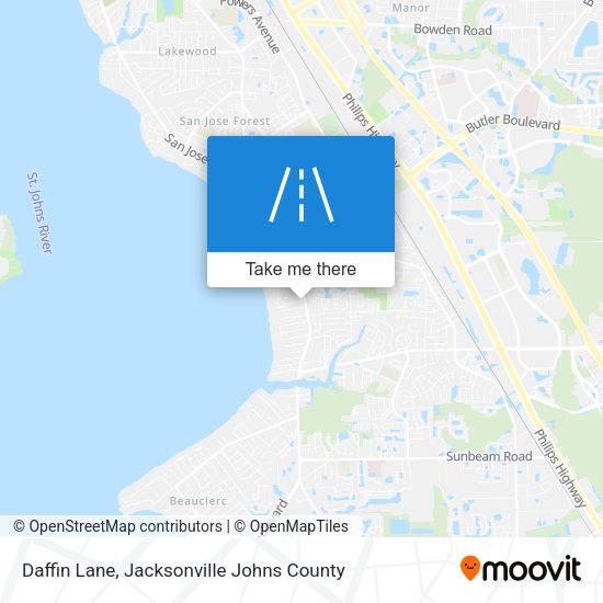 Daffin Lane map