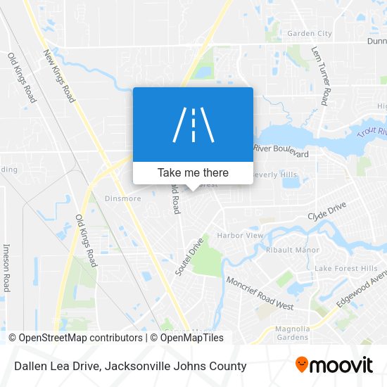 Dallen Lea Drive map