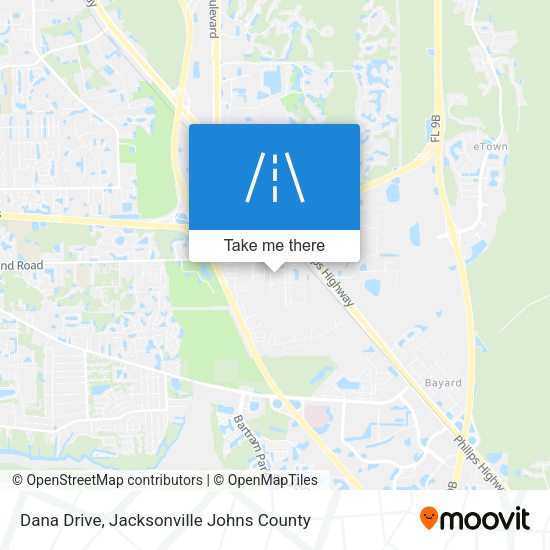 Dana Drive map