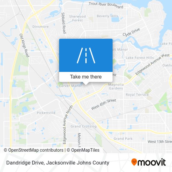 Dandridge Drive map