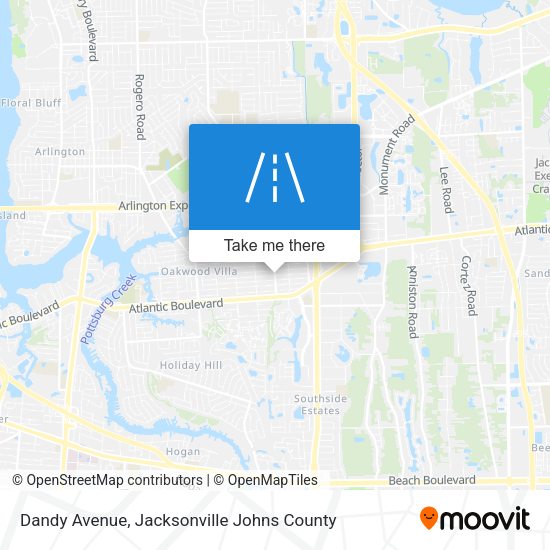 Dandy Avenue map