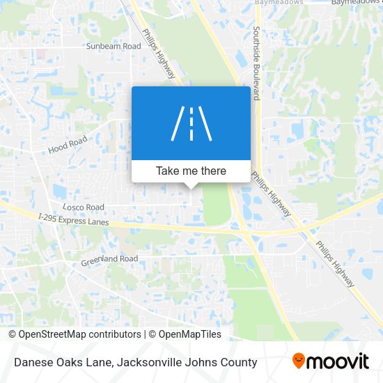 Danese Oaks Lane map