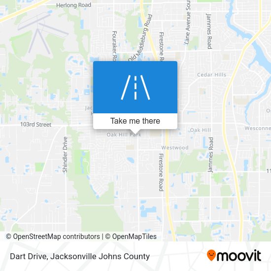 Dart Drive map