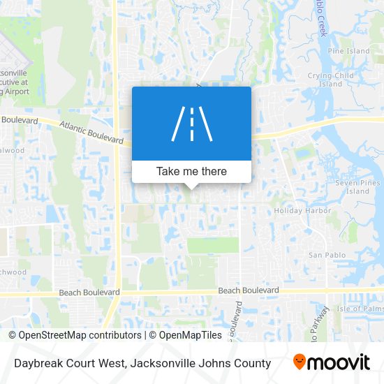Daybreak Court West map