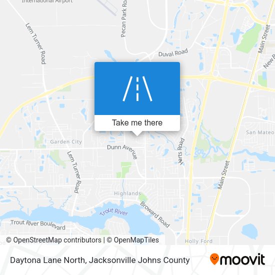 Daytona Lane North map