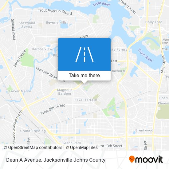 Mapa de Dean A Avenue