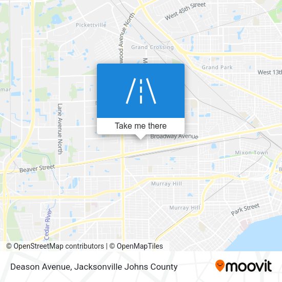 Deason Avenue map