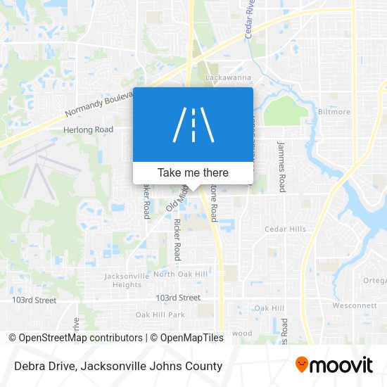 Debra Drive map