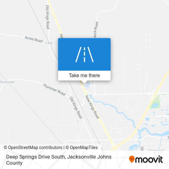 Mapa de Deep Springs Drive South