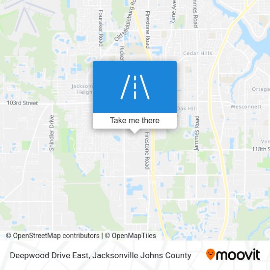 Mapa de Deepwood Drive East