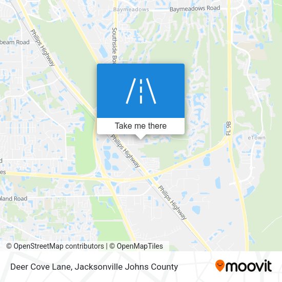 Deer Cove Lane map
