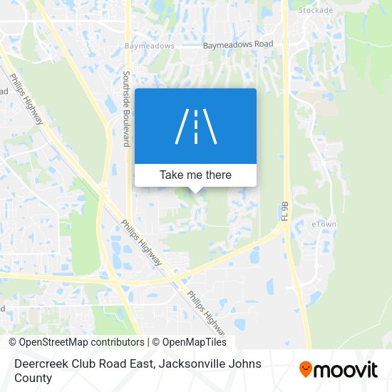 Deercreek Club Road East map