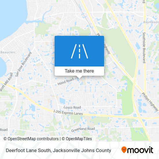 Deerfoot Lane South map