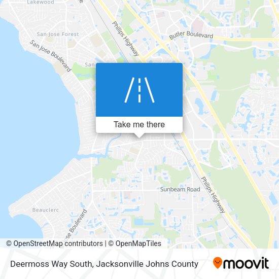Deermoss Way South map