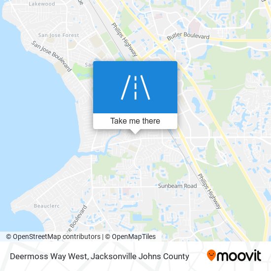 Deermoss Way West map