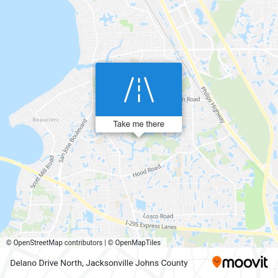 Mapa de Delano Drive North