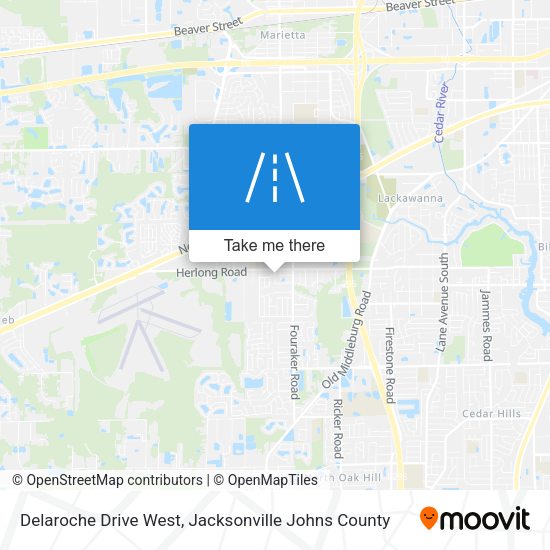 Delaroche Drive West map
