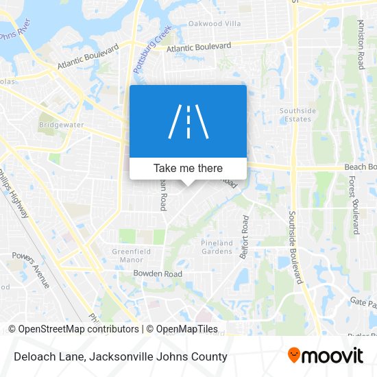 Deloach Lane map