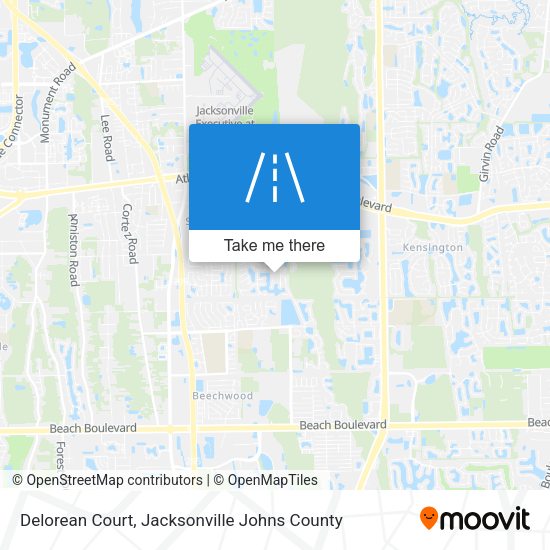 Mapa de Delorean Court
