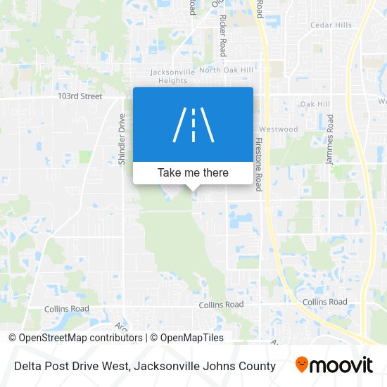 Delta Post Drive West map