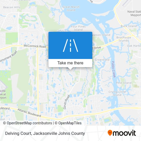 Mapa de Delving Court