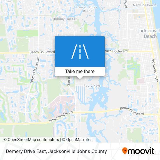 Demery Drive East map