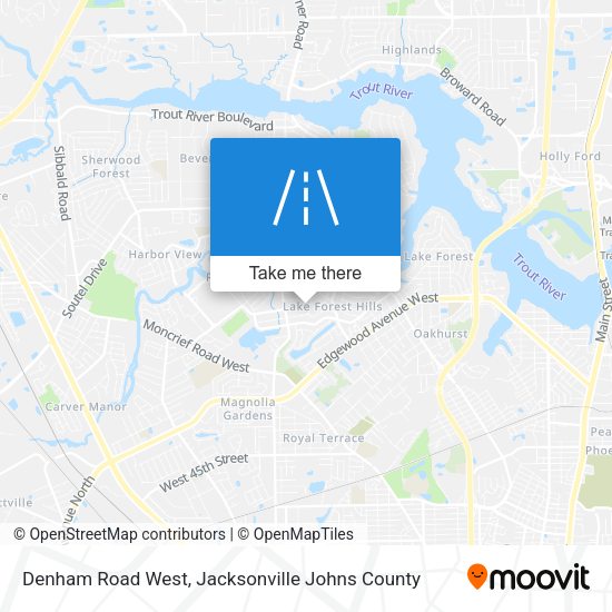 Denham Road West map