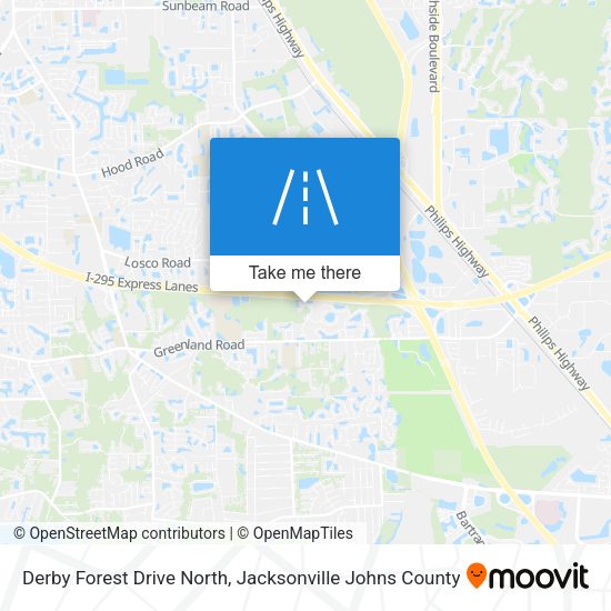 Derby Forest Drive North map