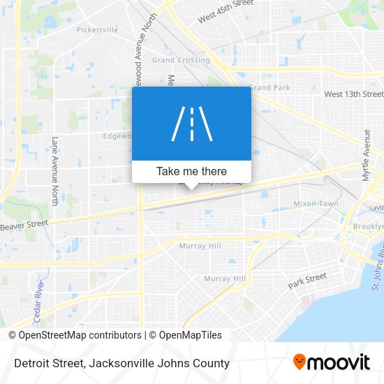 Detroit Street map