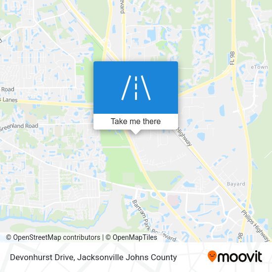 Devonhurst Drive map