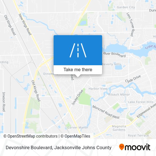 Devonshire Boulevard map