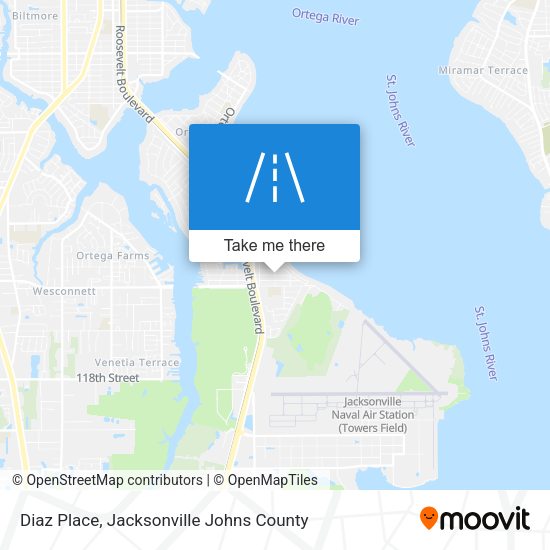 Diaz Place map