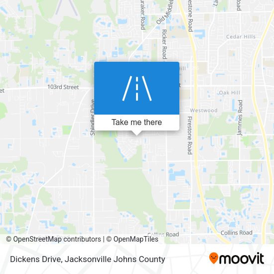 Dickens Drive map