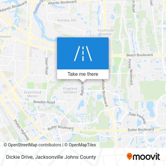 Mapa de Dickie Drive