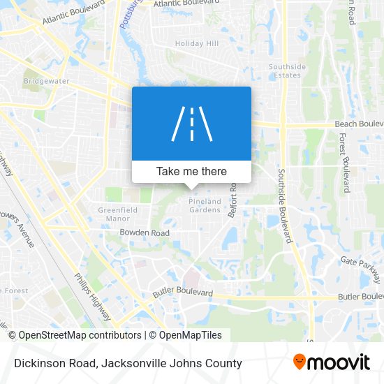 Dickinson Road map
