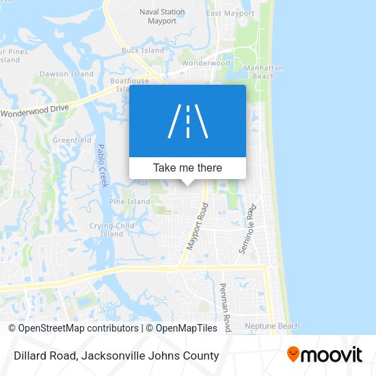Dillard Road map