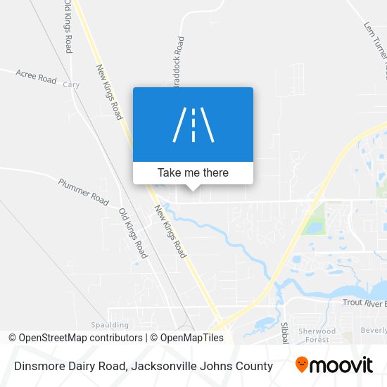 Dinsmore Dairy Road map